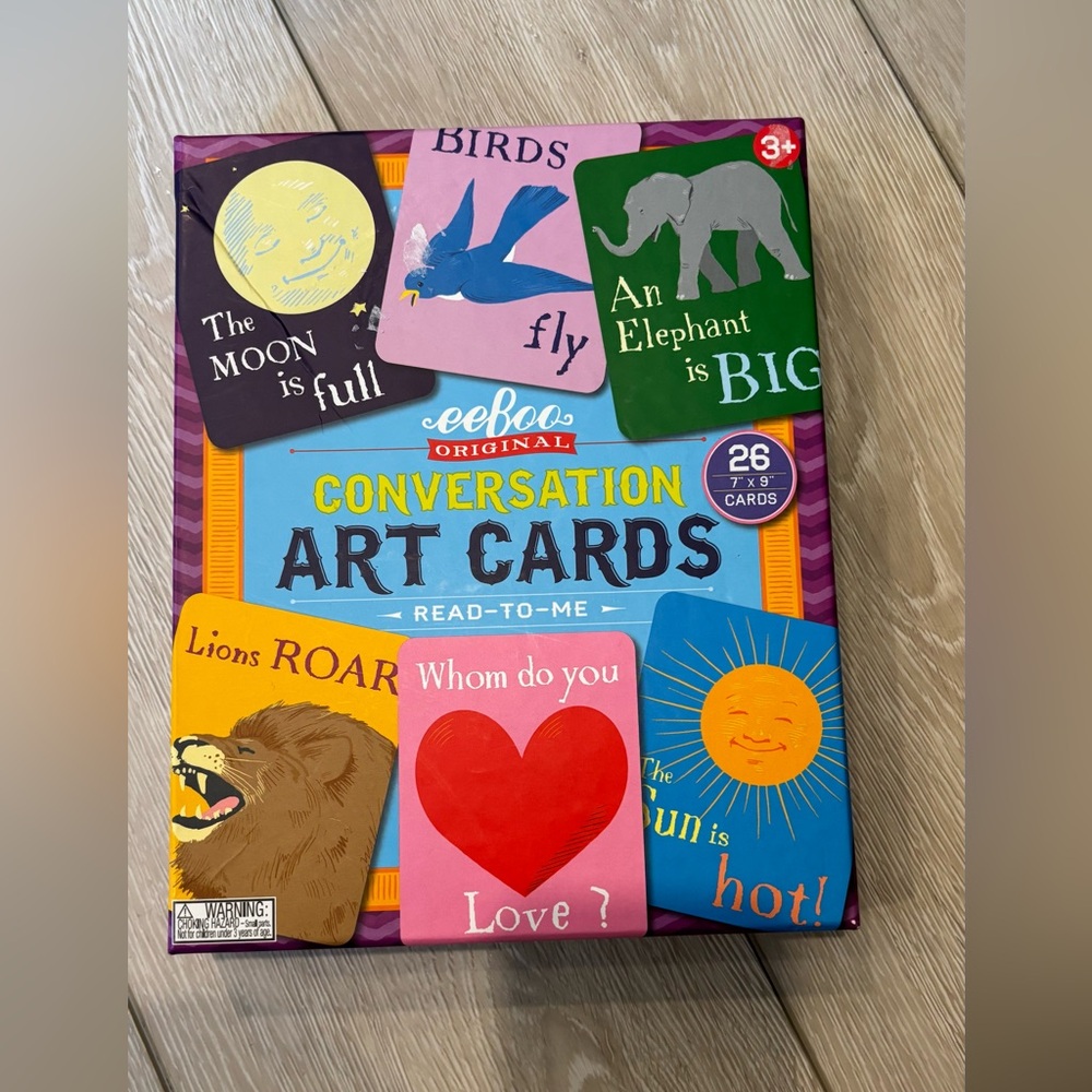 eeBoo Original Conversation Art Cards - Colorful Learning Set